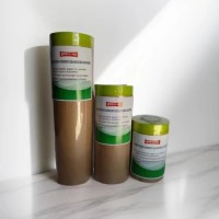 Kraft Paper Pre Taped Masking Film Tape For Car Painting automatic masking film and paper pre tape machine