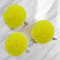 Car Hub Polished Sponge Pads with  Drill Adapter Round Waxing Sponge Ball Detailing Buffer for Drill Buffer Attachment