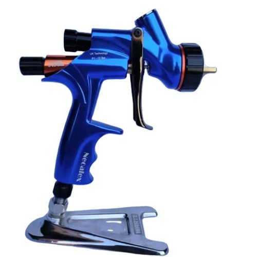 HVLP Pressure Feed Spray Gun Ideal for Automotive Basecoats Clearcoats Primers Industrial Coatings Superior Atomization