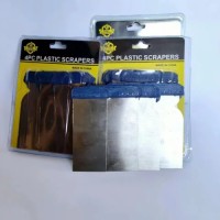 Metal Body Filler Scraper Stainless Steel spreaders Set 4pcs 50/80/100/120 mm for applying bondo fillers