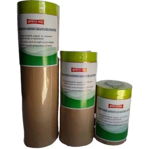 Biodegradable car automotive kraft paper masking film painters masking paper tapes for painting