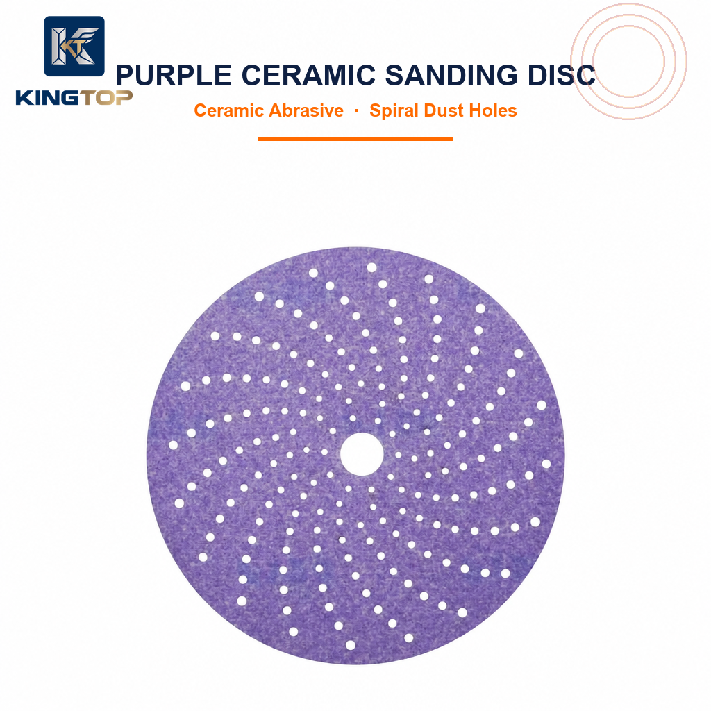 PURPLE CERAMIC SANDING DISC